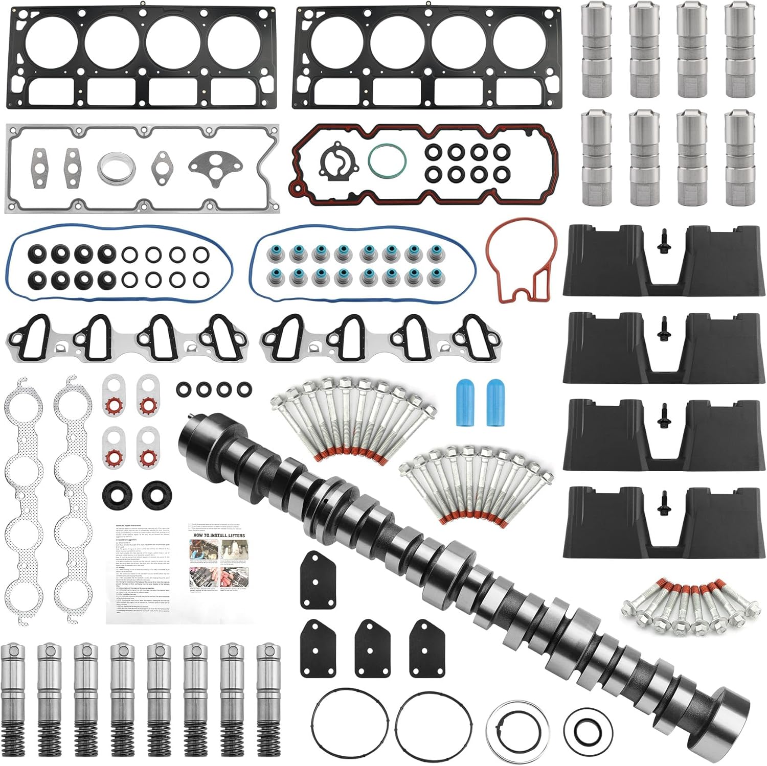 AFM DOD Lifters Camshaft Kit With MLS Head Gasket Bolt set