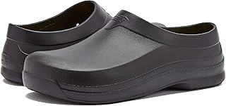 Avia Flame Slip Resistant Clogs for Women, Slip On Work Shoes for Food Service,Â No Laces - Black, 9 Medium