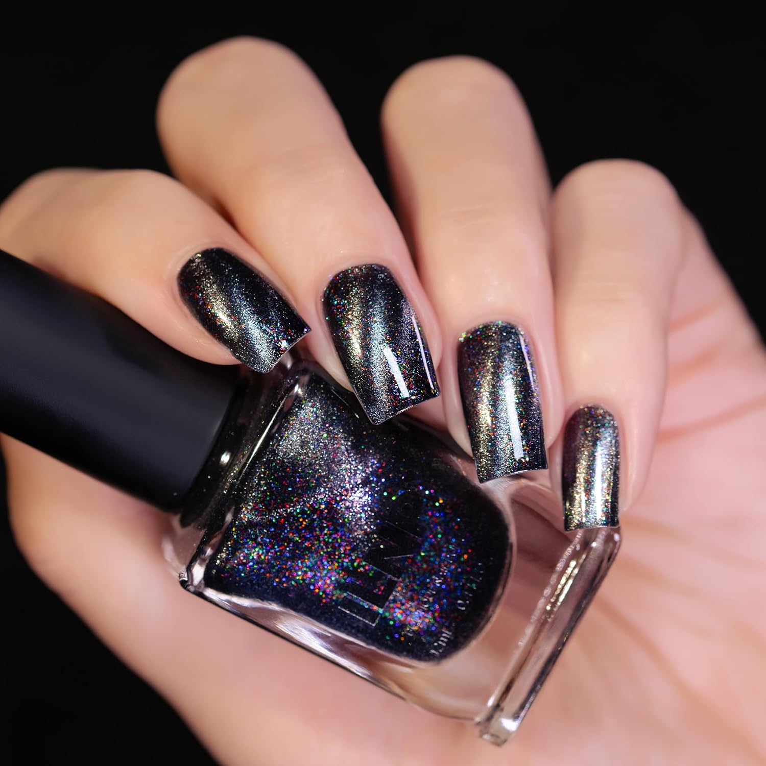 ILNP Overload - Black Magnetic Shimmer Nail Polish