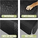 Dog Car Seat Cover for Back Seat, Waterproof 600D Oxford Protector for Travel and Daily Use, Non Slip Scratch Resistant Bench Cover, Easy to Clean, Fits Compact Cars/Subcompact SUVs, 52 Inch