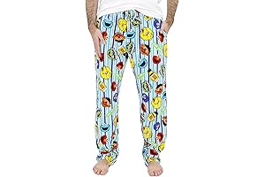 Sesame Street Comfy-Cozy Fabric Cookie Monster Pajama Pants for Men
