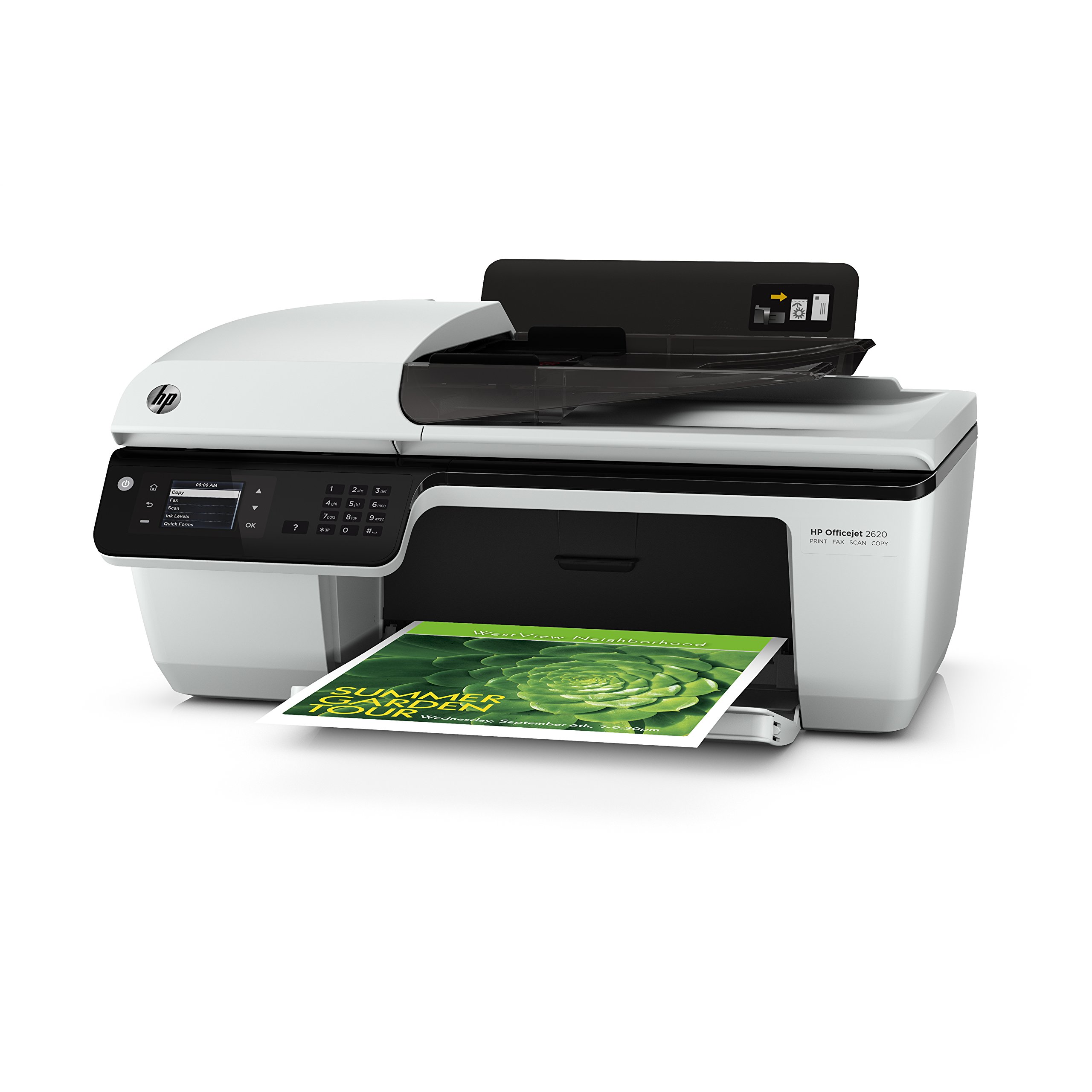 HP Officejet 2620 All-in-One Multifunktionsgerät (Scanner, Kopierer, Drucker, Fax, USB 2.0) weiß/schwarz