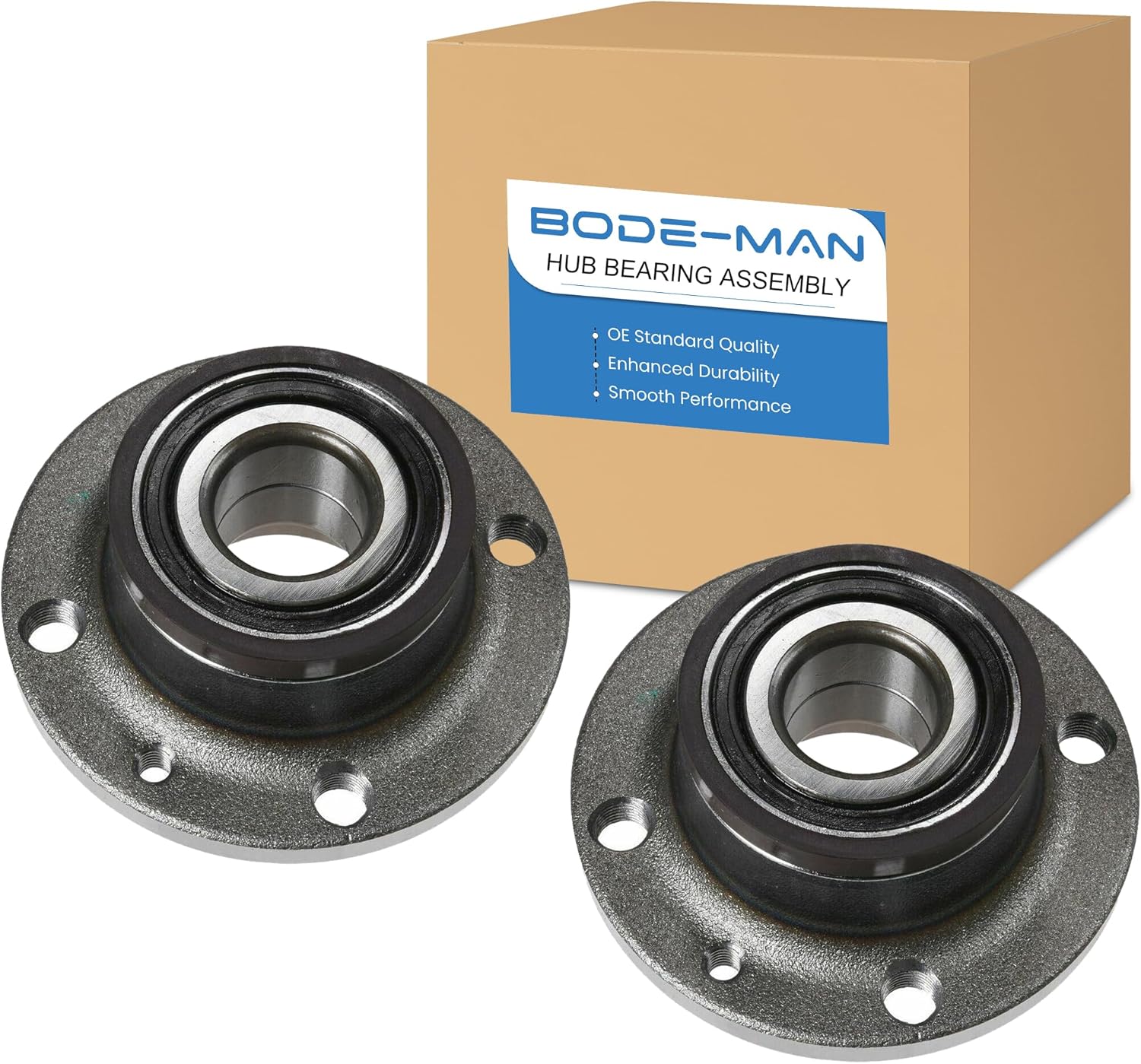 2PC Rear Wheel Bearing and Hub Assembly for 2012-2019 Fiat 500