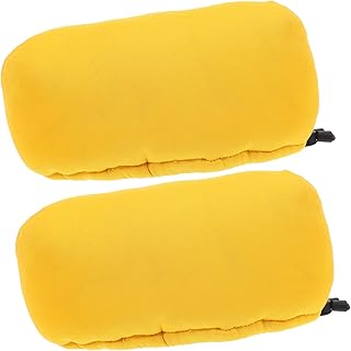 FOMIYES Almohadillas Suaves Para Muletas Para Muletas De Fácil Instalación Duraderas Color Amarillo Par