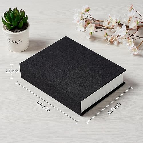 Miniatura 2 de Álbum de fotos de 5 x 7 pulgadas con cubierta de lino para escritura, álbum de fotos de 5 x 7 pulgadas, con capacidad para 30 fotos, ideal para
