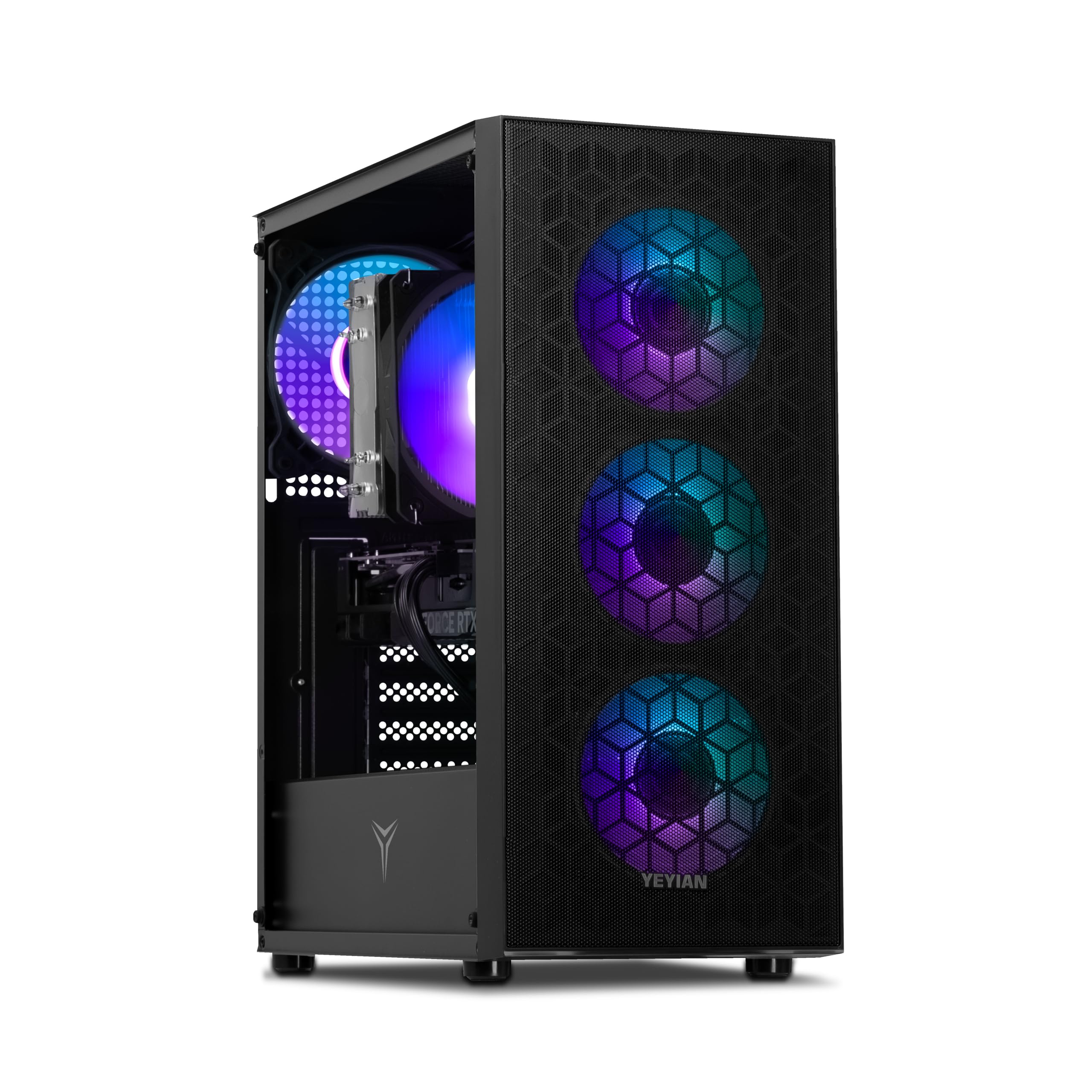 YEYIAN PC Gaming Copilot Esports AMD Ryzen 5 5600X 6 Cores a 4,6 GHz | Nvidia GeForce RTX 4060 8GB | 16GB DDR4 3200Mhz | 1TB SSD M.2 NVMe Gen4 | WLAN WiFi 6 | LAN 1GB | Windows 11 Pro