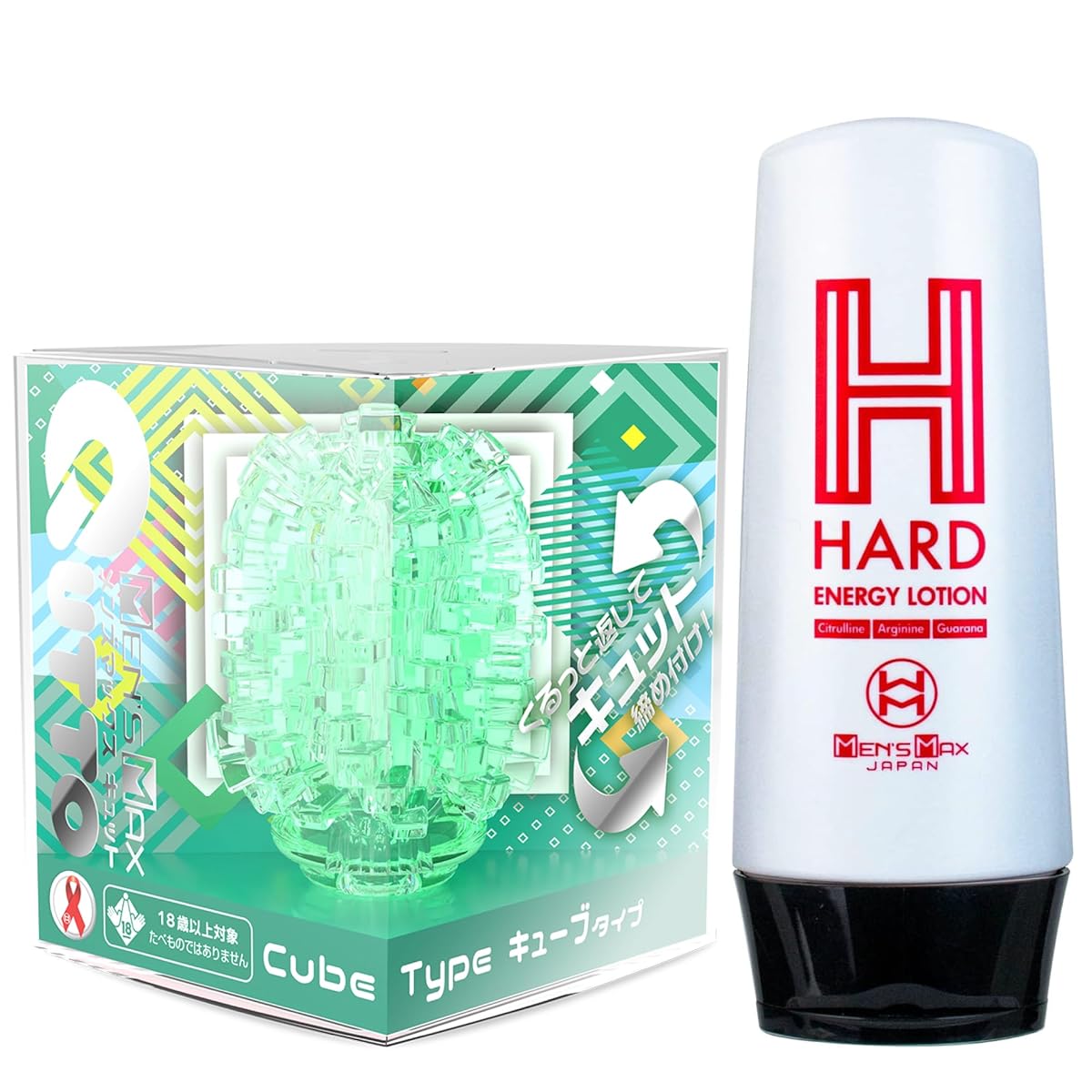 メンズマックス キュット キューブ & エナジーローション ハード【キュット締めつけキュットとローションのセット]