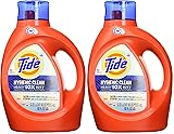 Tide hygienic clean heavy 10x duty liquid laundry detergent, original, 92 oz bottle (Pack of 2) 92 Fl Oz (Pack of 2)