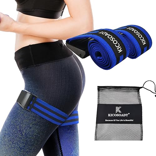 Bandas de glúteos, bandas de restricción de flujo sanguíneo para mujeres, glúteos y construcción de cadera, equipo de entrenamiento de glúteos para
