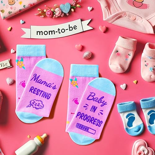 Miniatura 5 de HAPPYPOP Regalos de embarazo para mamá embarazada - Calcetines para mamá, regalos para mamá embarazada y esposa