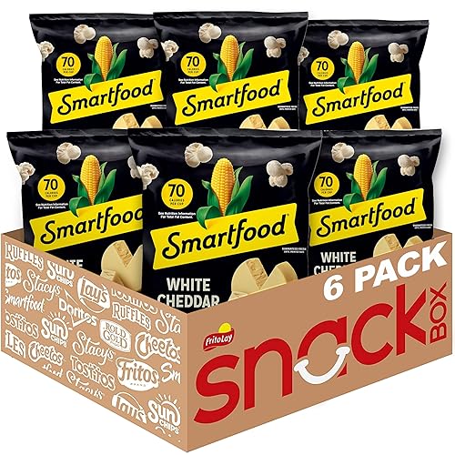 Miniatura 43 de Smartfood Palomitas de maíz, paquete surtido, cheddar blanco (White Cheddar) y picantes (Flamin' Hot), 0.5 onzas, paquete de 40