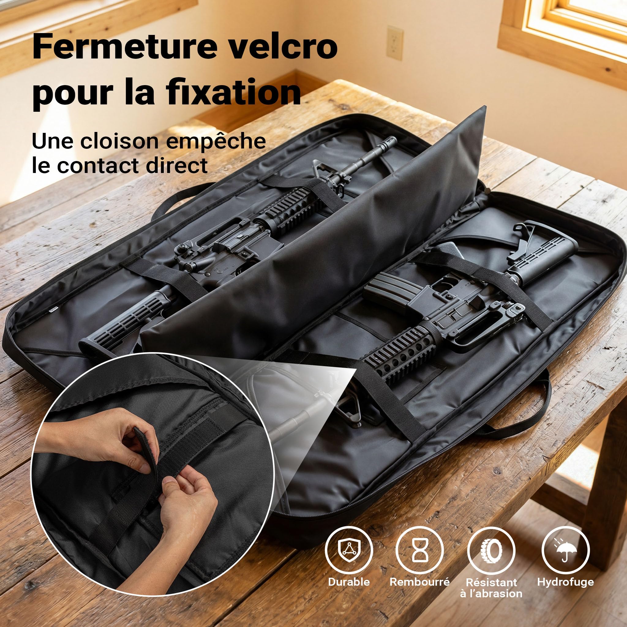 WilTec Sacoche pour Fusil Hydrofuge Type 2 avec Rembourrage, étui pour Fusil avec Fermeture éclair, Sacoche pour Arme avec matériau extérieur Robuste
