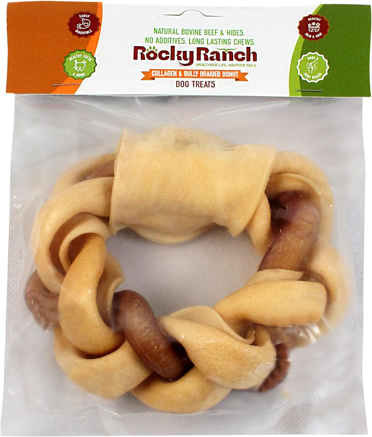 Rocky Ranch, Hard Chewer Bundle Pack, Beef Flavor, 8 oz, Adult Dog, Natural Chew Treats, Dental Care, High Protein. No additives