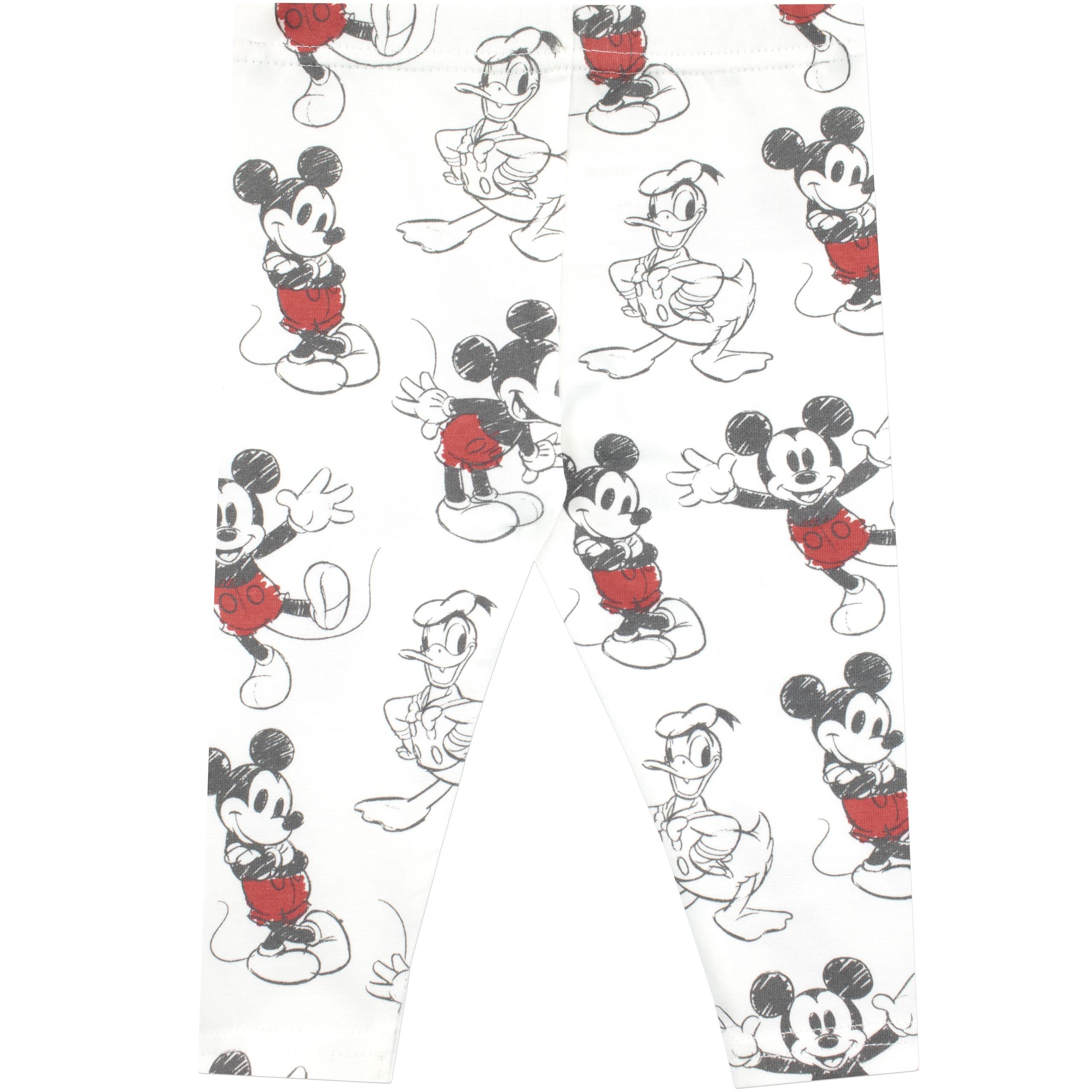 Disney Baby Jungen Mickey Mouse und Donald Duck Bodysuit mit Hut und Latz Outfit 5-teiliges Set Mehrfarbig 86