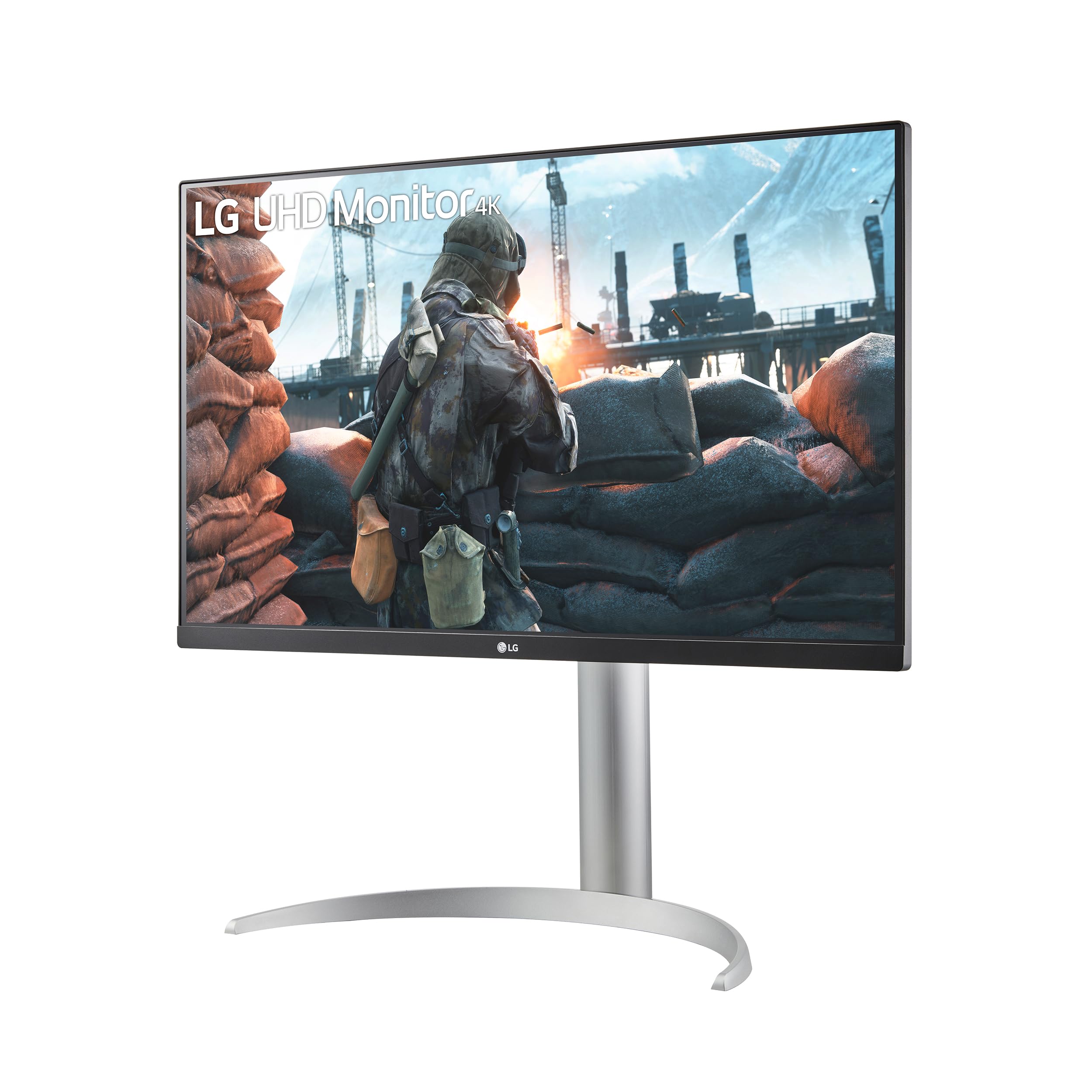 LG 27UP850K-W.AEU 27 Zoll 4K UHD IPS Monitor DisplayHDR 400 USB-C 90W Weiß Schwarz