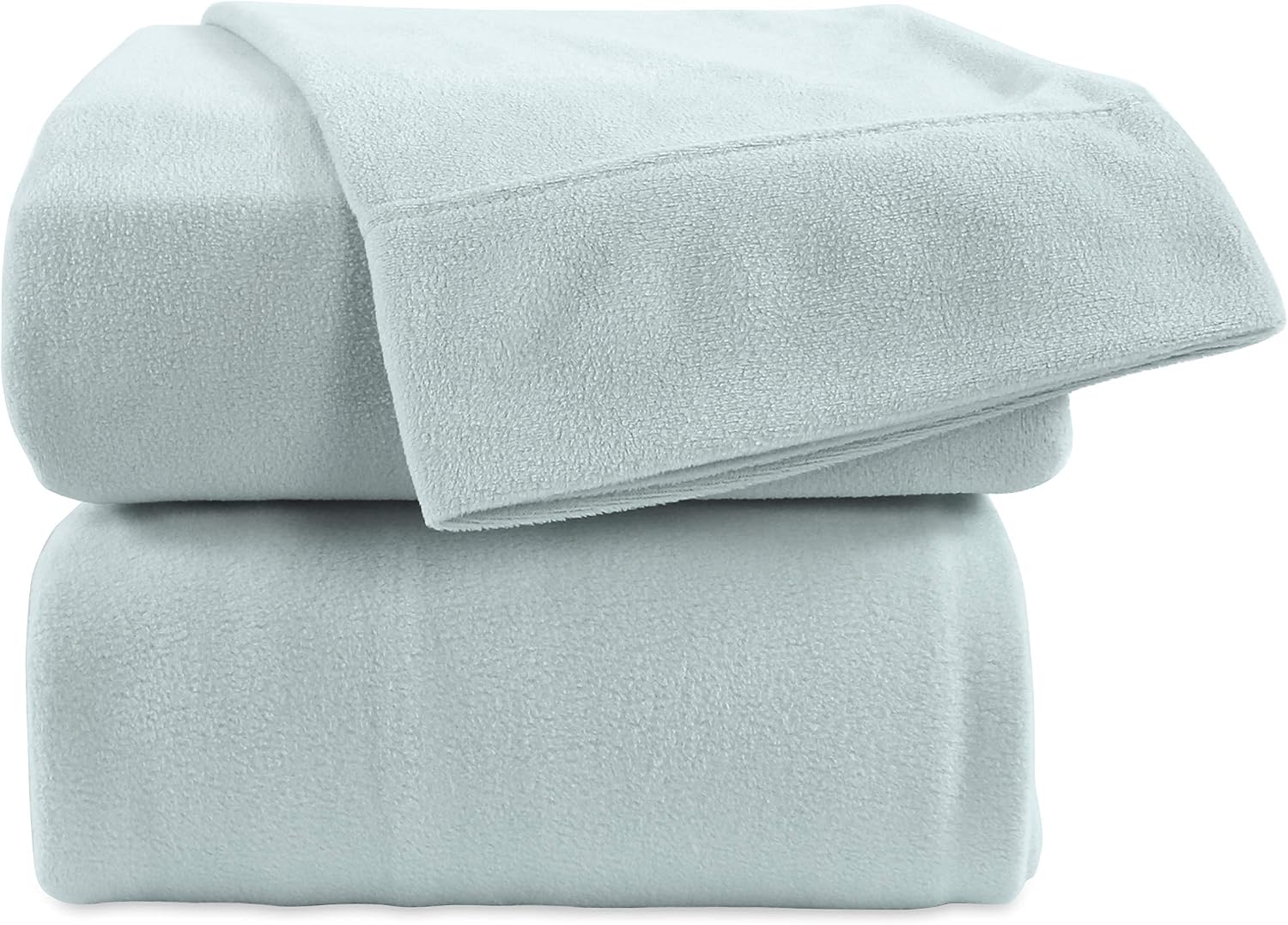Berkshire Blanket Microfleece Sheet Set | Super Soft Cozy Fleece Sheets | All-Season Warmth | Spa Blue | Twin (66" x 90")