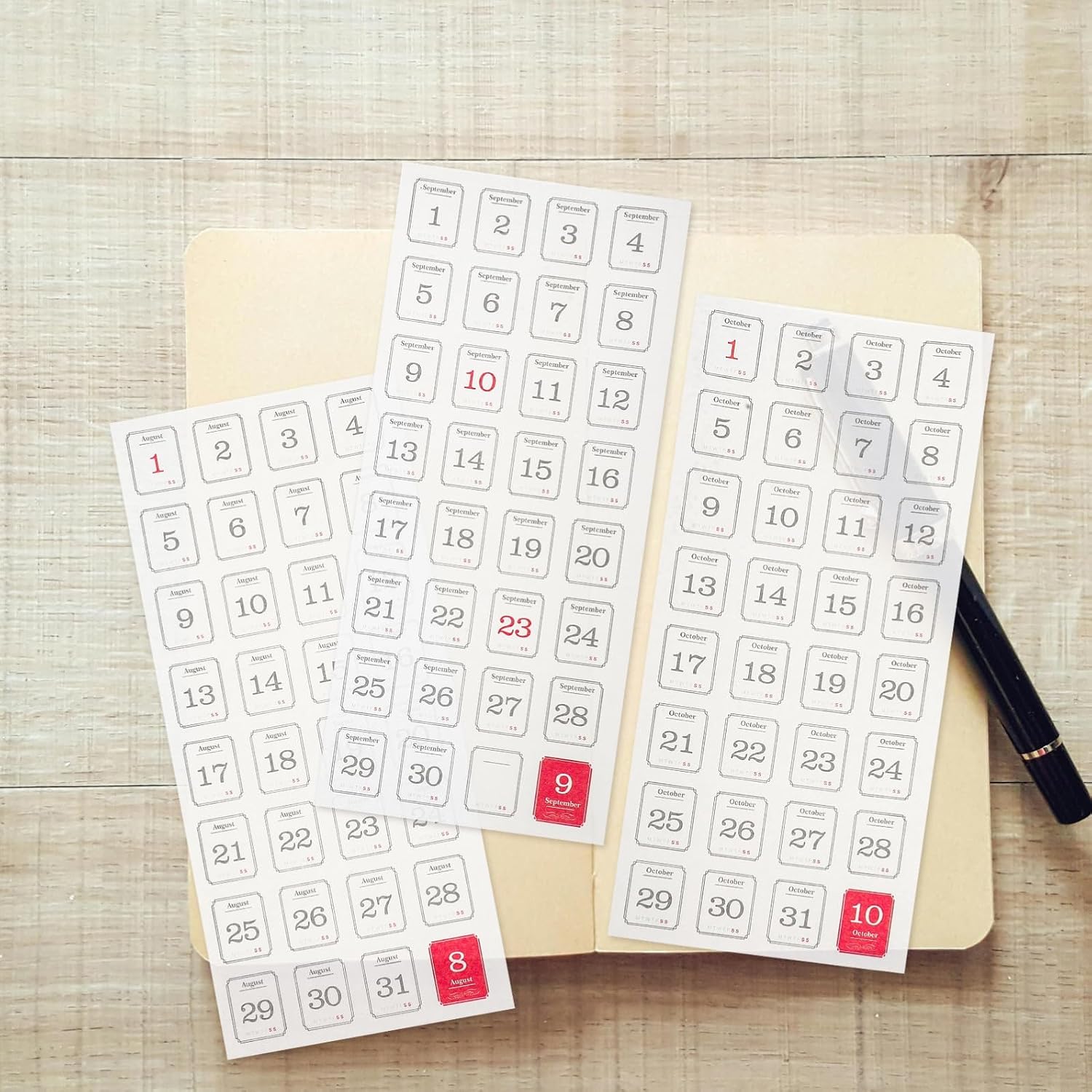 12 Sheets Paper Planner Date Stickers for Daily Monthly Calendar Use image 5