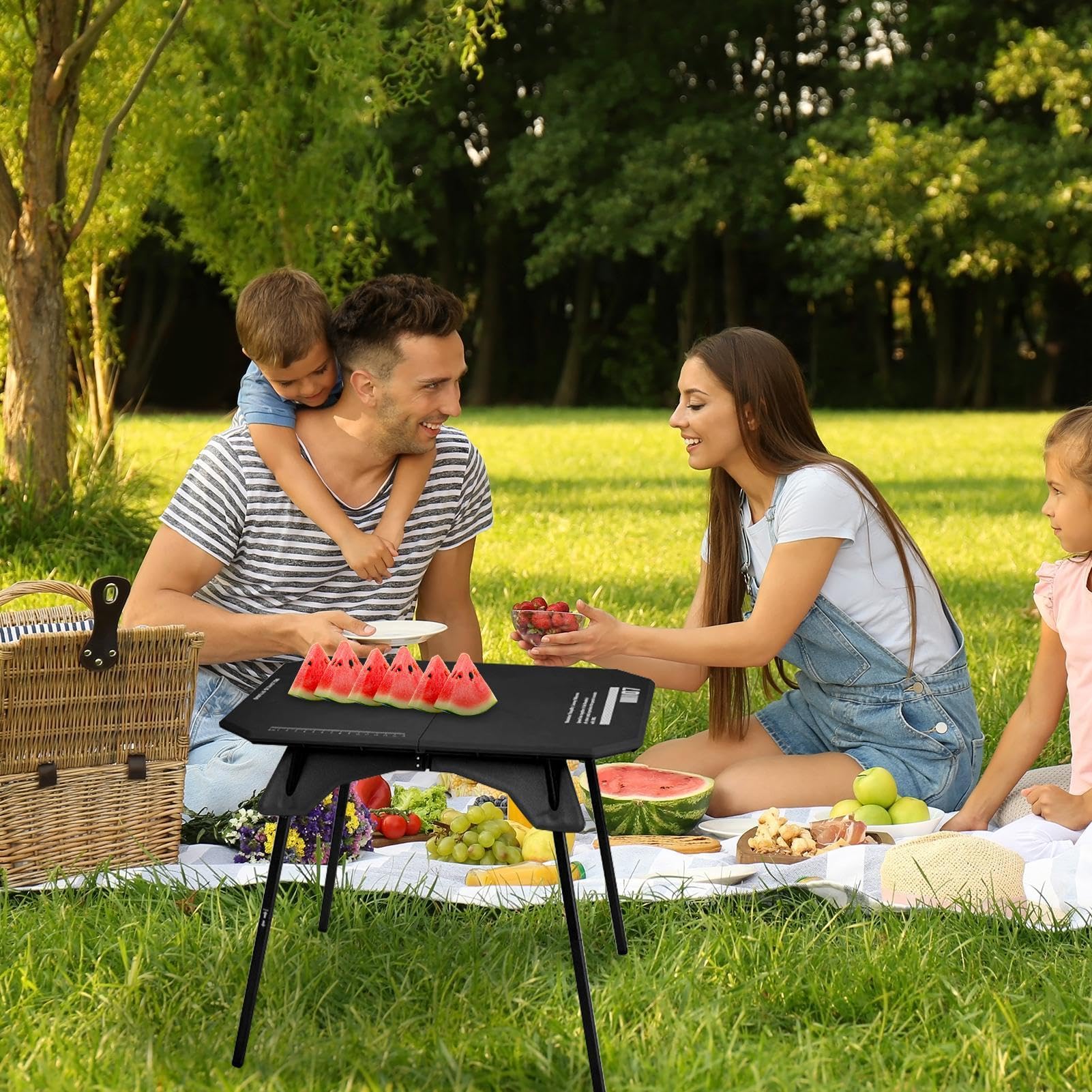 Tavolo da Campeggio Esterno Antiscivolo, Multifunzionale, Portatile e | Tavolo Pieghevole Multiuso Da Picnic Da Viaggio, per Uso Interno ed Esterno