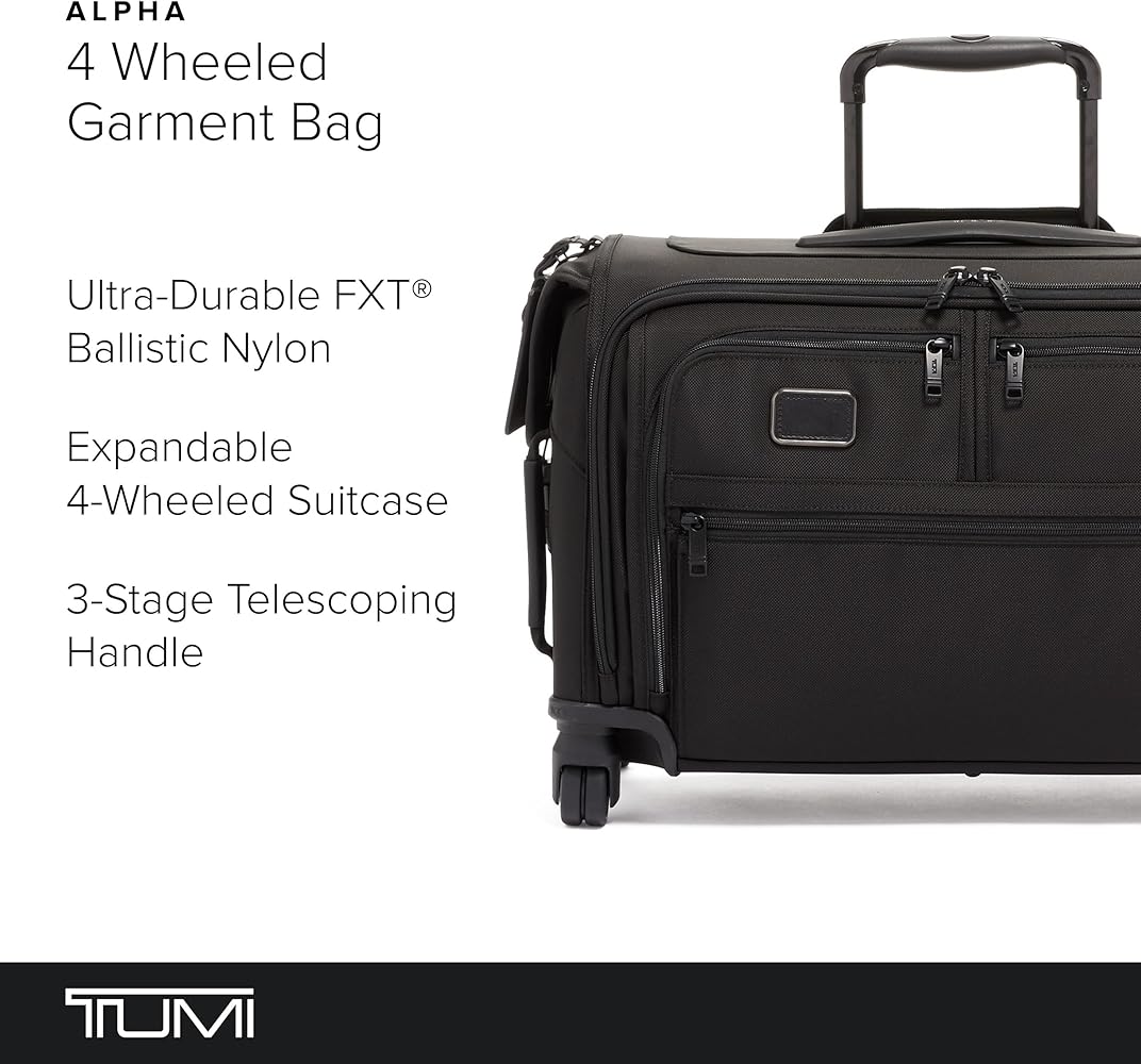 Amazon.com | TUMI - Alpha Garment 4 Wheeled Carry-On - Garment