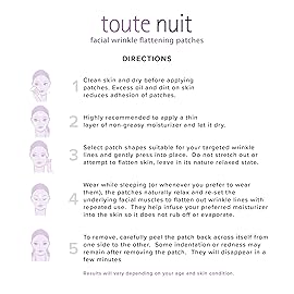 Toute Nuit Wrinkle Patches - Y Shape - Face Tape for Forehead, Between the Eyes & Around Mouth - Hypoallergenic Anti Wrinkle Patches - 20 Count, Made in USA