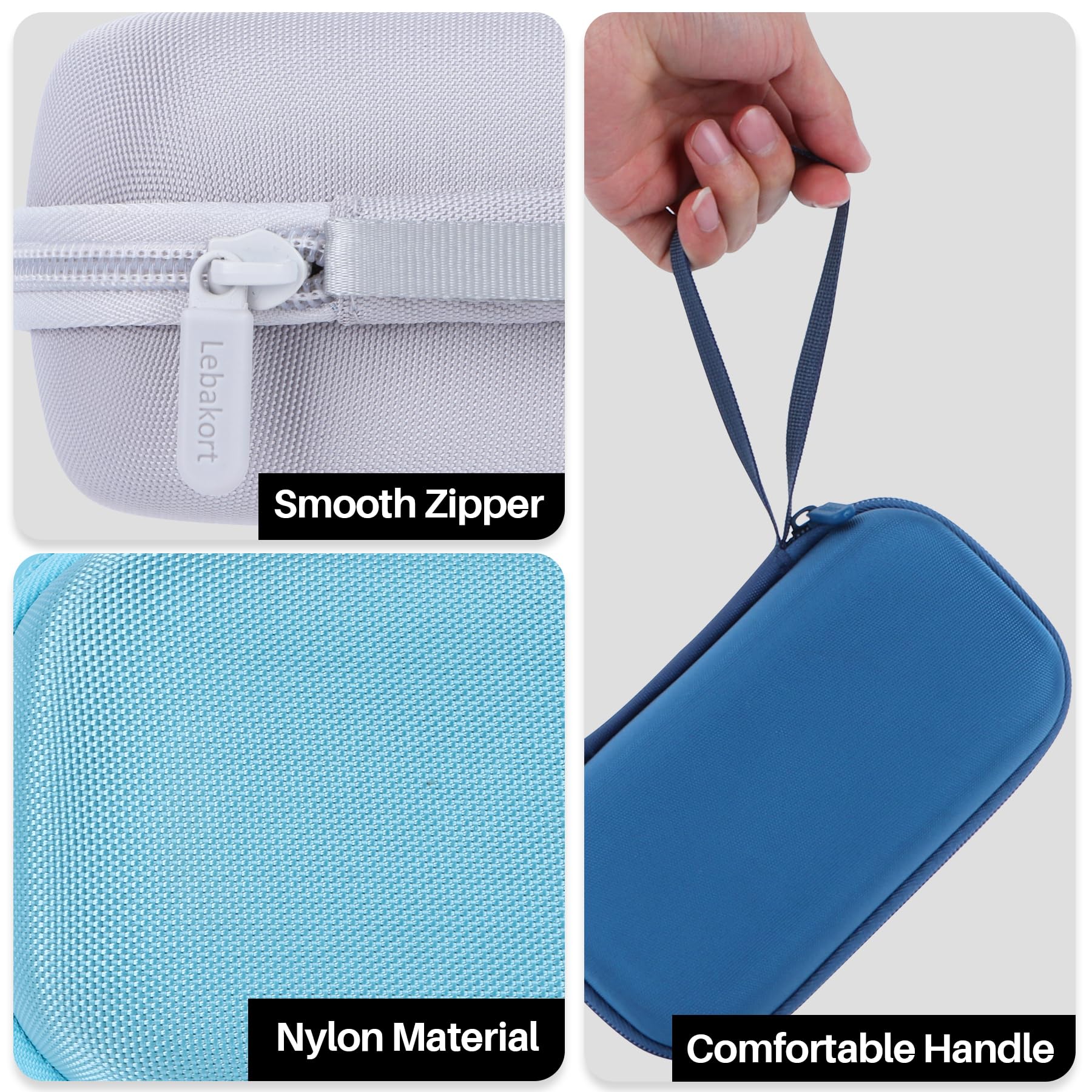Lebakort Duro Viajar Caja Estuche Funda para usmile Irrigador bucal portátil C10 / C10s (Púrpura)