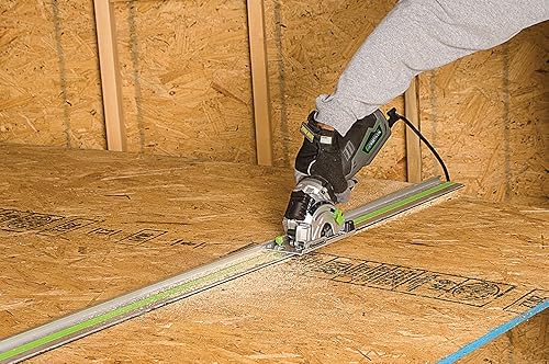 Miniatura 7 de Genesis GPCS535CK Kit de sierra circular compacta de inmersión con empuñadura de control de 5.8 amperios y 3 12 pulgadas con láser, base de inglete,