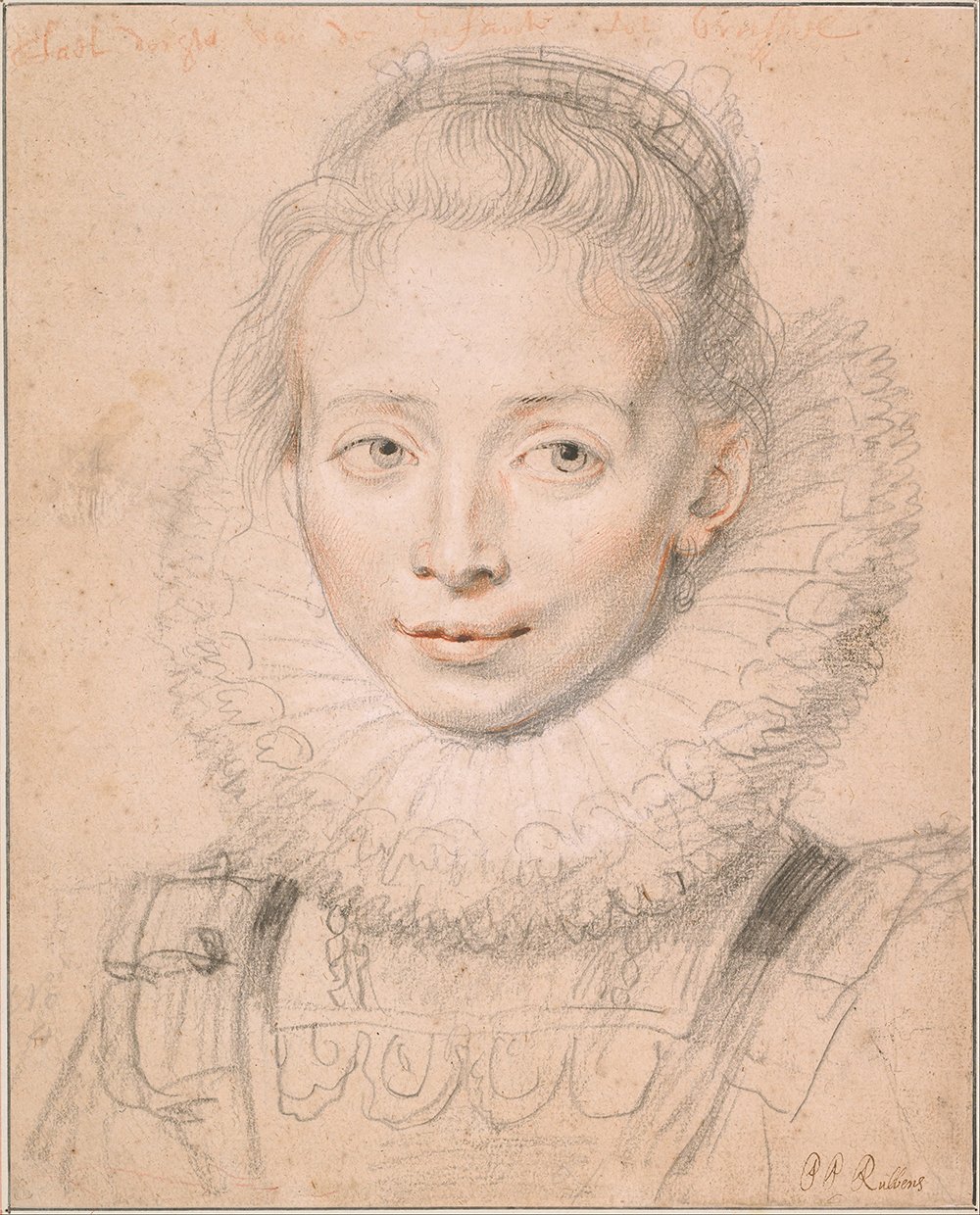 Tableau Rubens's Daughter Clara Serena par Peter Paul Rubens XL avec cadre marron