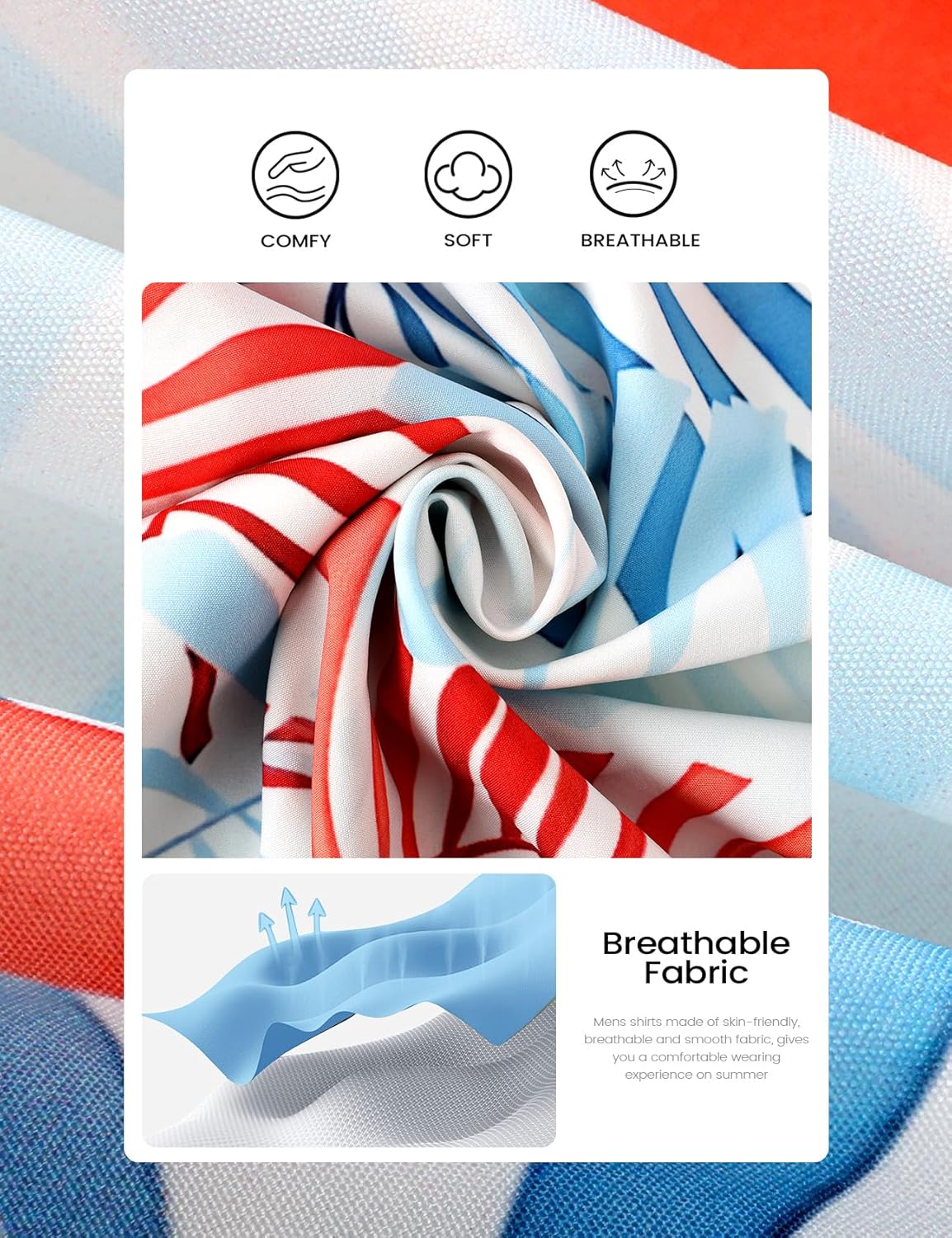 Yimoon Mens Summer Beach Vacation Outfits 2 Piece Tropical Short Sleeve Button Down Hawaiian Shirt and Shorts Set - Image 6