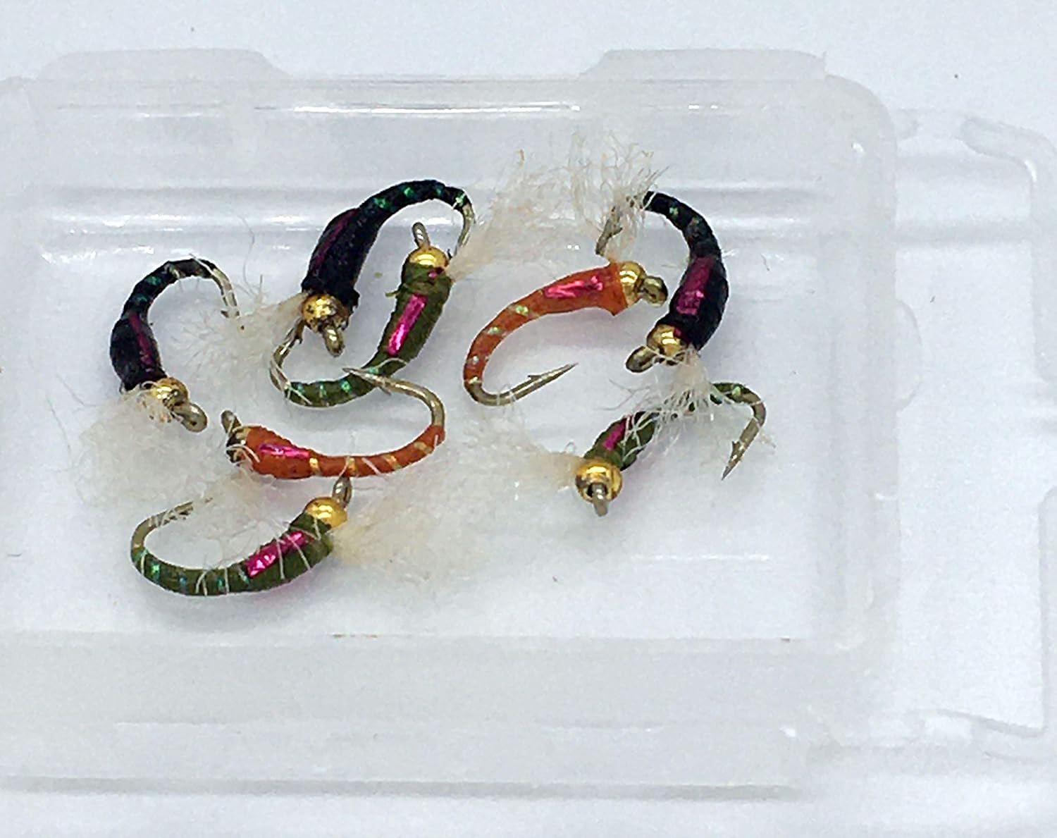 BestCity Fly Fishing Bead head/Goldhead Epoxy Buzzer 8 Pack sized 14