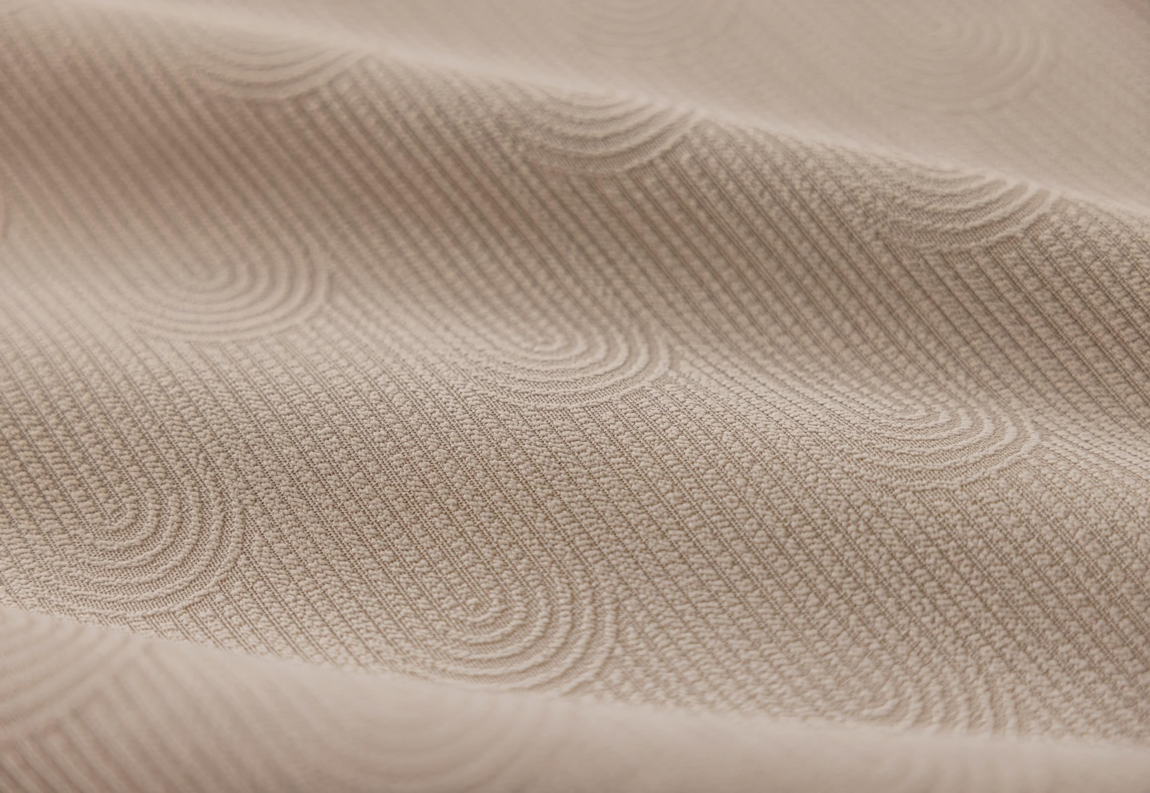 Wycian Vorhänge Boho Abdunkelnde Vorhänge Hellbraun 2 Er Chenille Jacquard Volltonfarbe H138 X B96Cm für Schlafzimmer