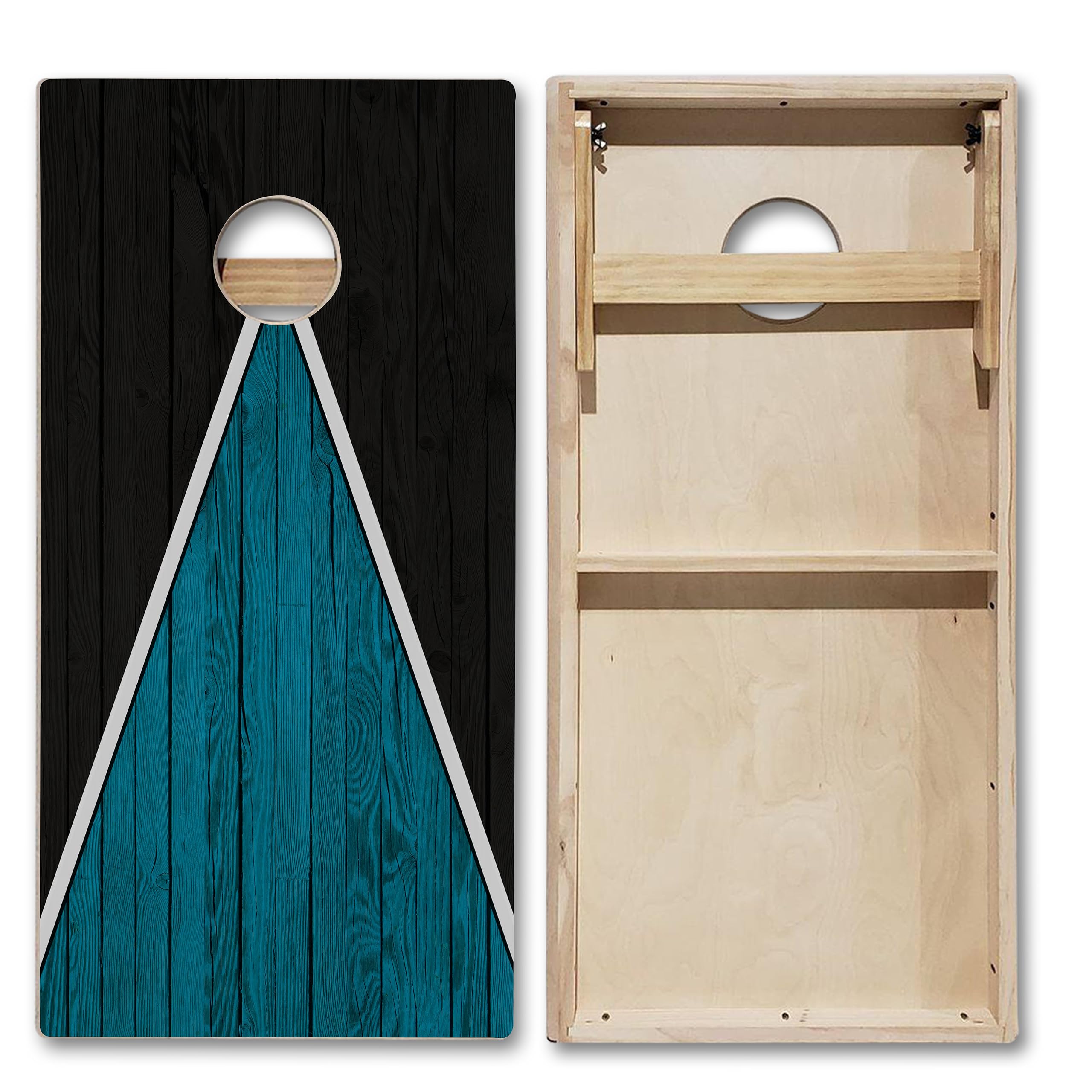 Tailgating Pros Tournament Grade Multicolor Cornhole Boards - Built-in LEDs, Carrying Case & Set of 8 Corn Filled Bags