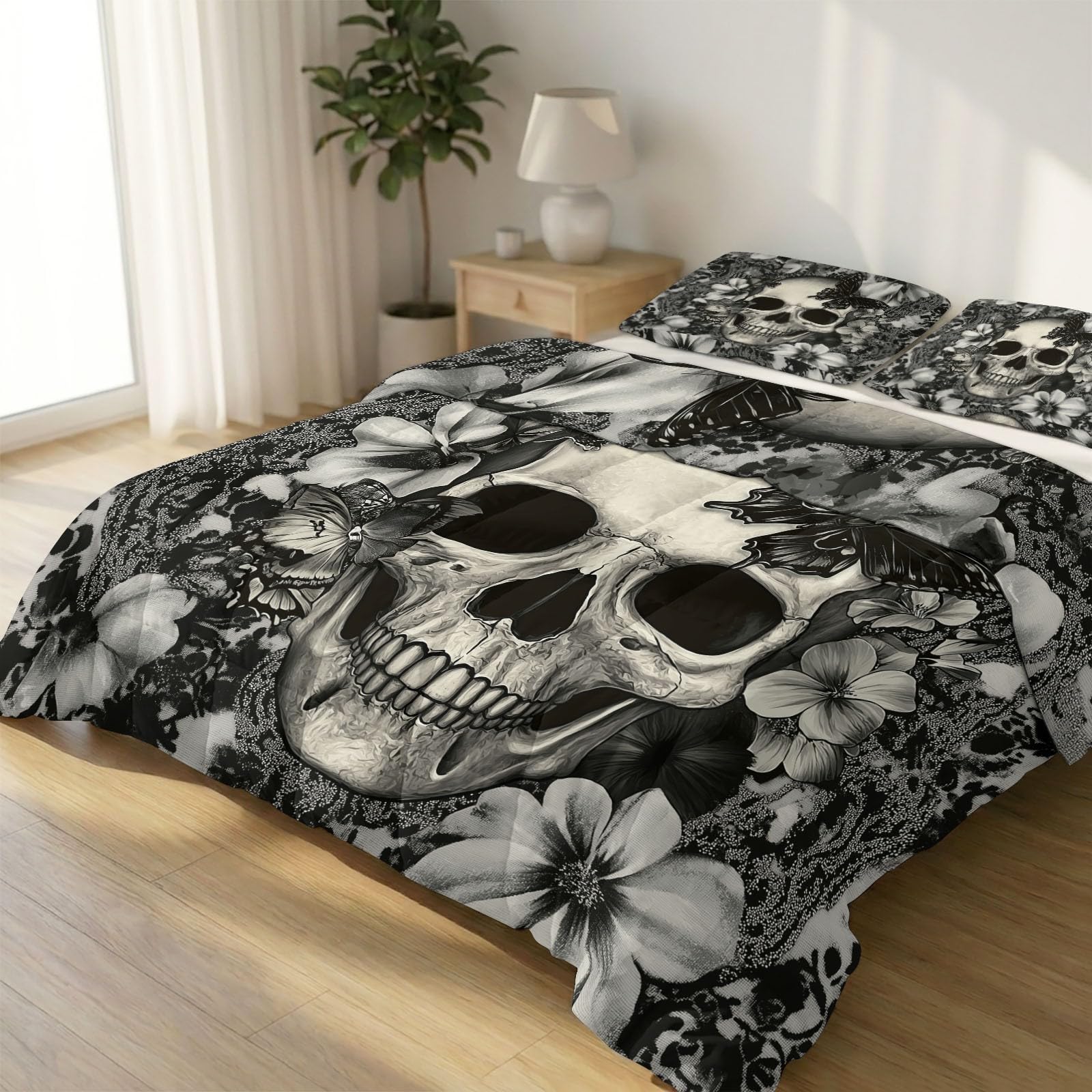 Couette 4 Saisons Gothique Édredon Lit 2 Personne Hypoallergénique 240x220
