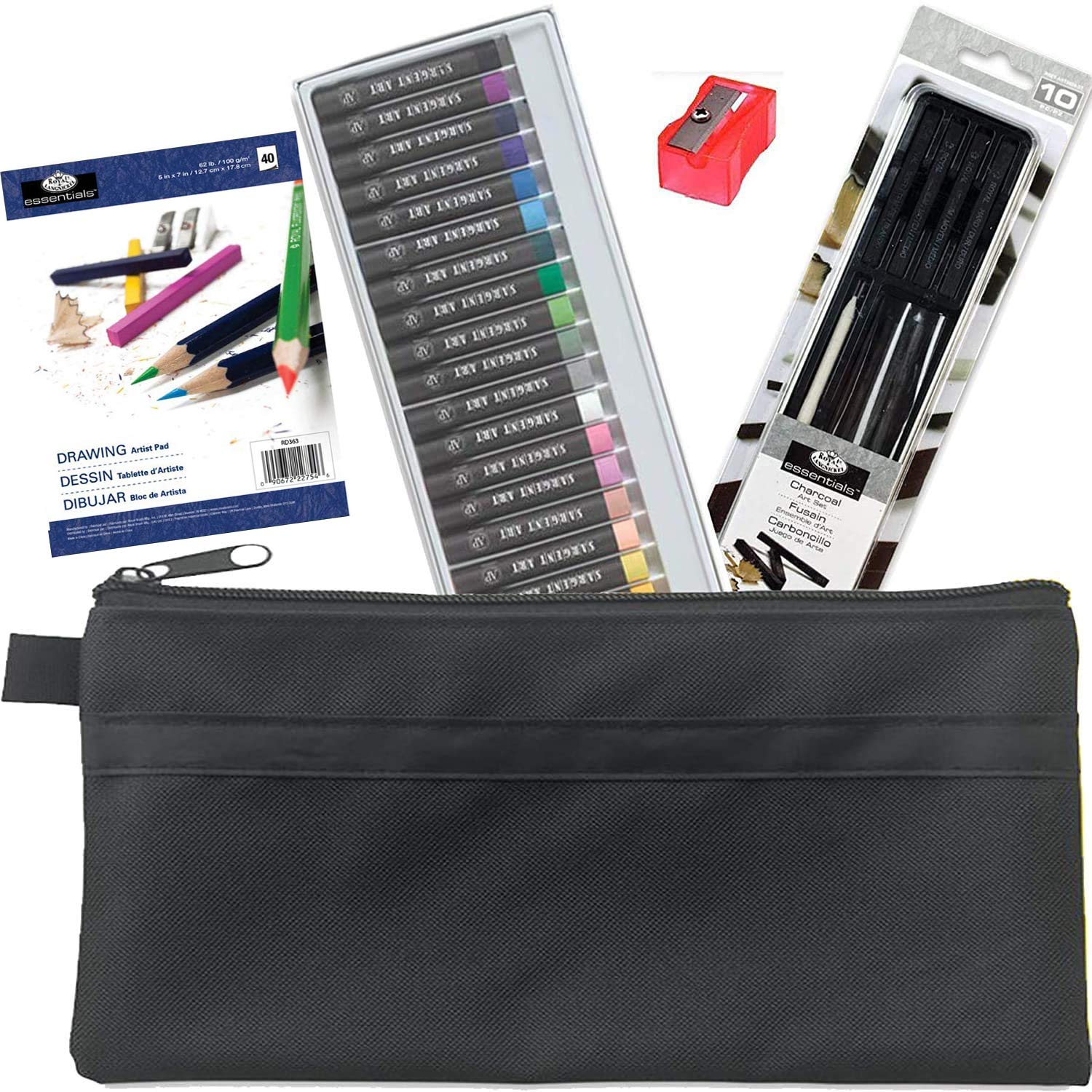 Essential Charcoals Sketch & Pastels Drawing Studio Sketching Pack 