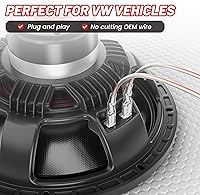 Vista 3 de RED WOLF Adaptador de arnés de cableado para altavoz de puerta, seleccione para VW Volkswagen 1999-2019 Golf/Beetle/Passat, 1999-2016 Jetta