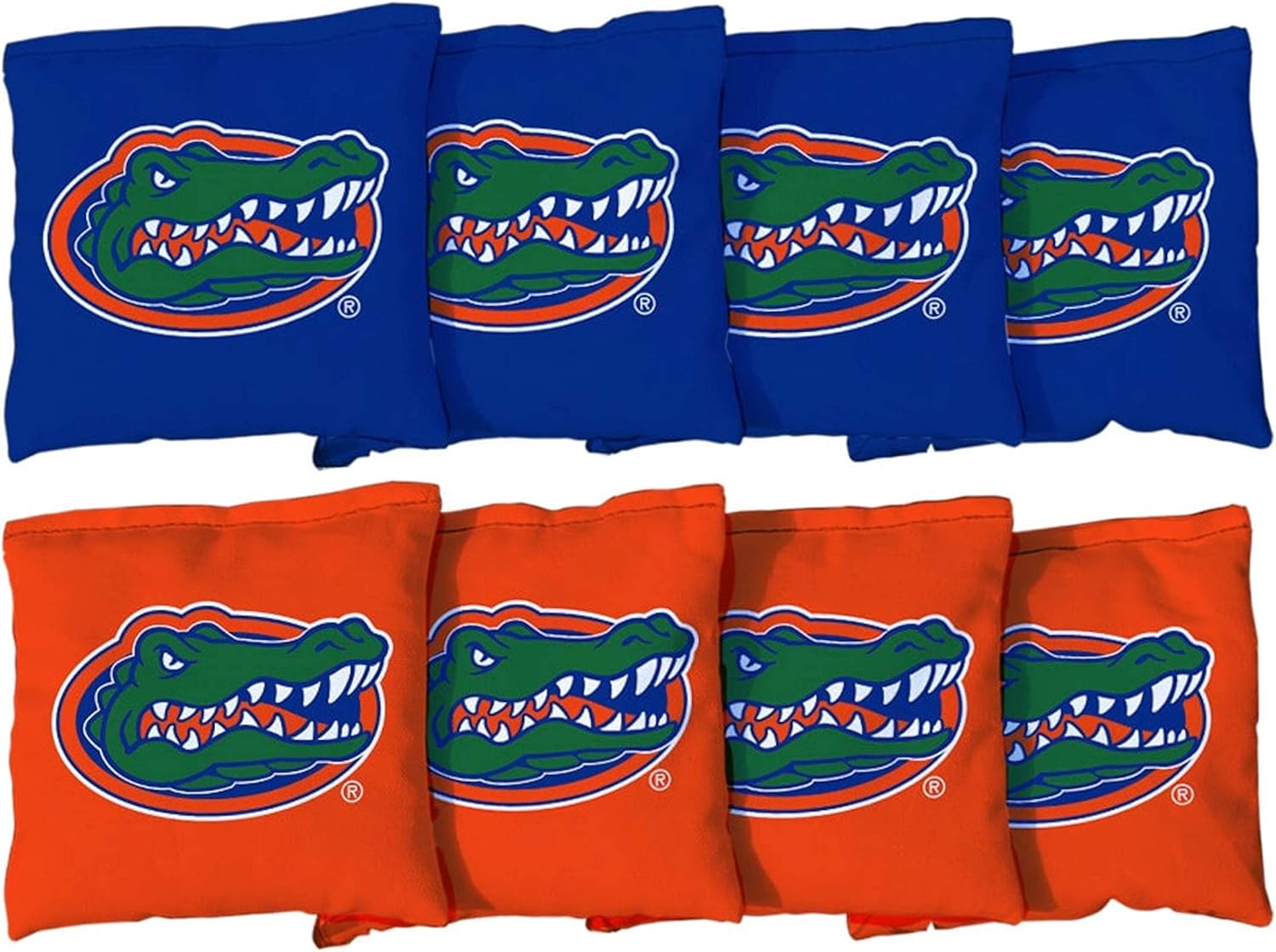 Victory Tailgate NCAA Collegiate Regulation Cornhole Game Bag Set (8 Bags Included, Corn-Filled) - Florida Gators