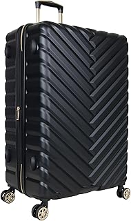 Kenneth Cole Reaction Women's Madison Square Hardside Chevron Expandable Luggage, Black, 28-Inch Checked