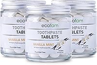 Vista 22 de Tabletas de pasta de dientes – Menta de vainilla Tabletas de pasta de dientes Nano hidroxiapatita masticables Sin flúor l 90 pestañas