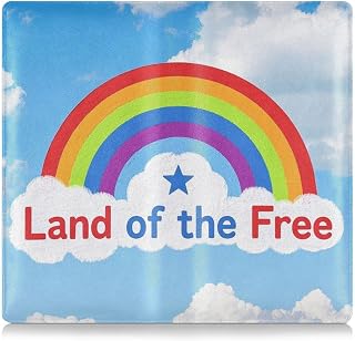 4th Of July Independence Day Land Of Free Leather Car insurance and registration card holder Truck Accessories for ID, Driver's License, Key Contact Information Cards