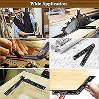 Vista 7 de Transportador de ángulo digital, regla de búsqueda de ángulos con 7 pulgadas7.874 in, herramienta de medición de ángulo para carpintería