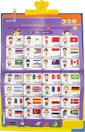 Miniatura 6 de Póster del alfabeto coreano Juguetes coreanos para niños, aprender alfabeto coreano, palabras y pronunciación, libro de aprendizaje de idioma