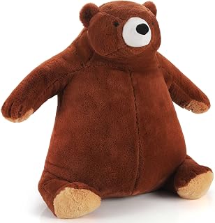 24inch Brown Bear Stuffed Animal Weighted Plush Toy 3.61Ibs Bear Throw Soft Plush Sleeping Pillow Stuffed Animal Toys for Kids Gifts
