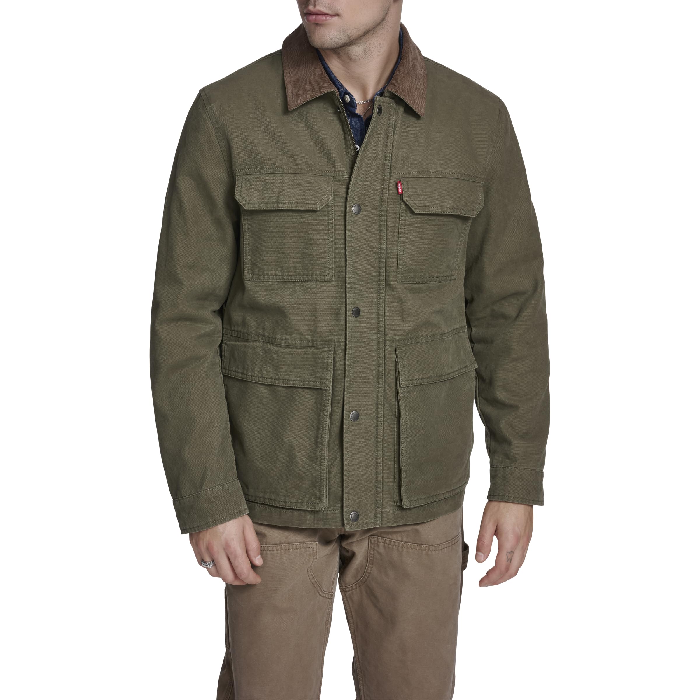 

                                                    Levi's Men's Cotton 4-pocket Depot Jacket with Cor