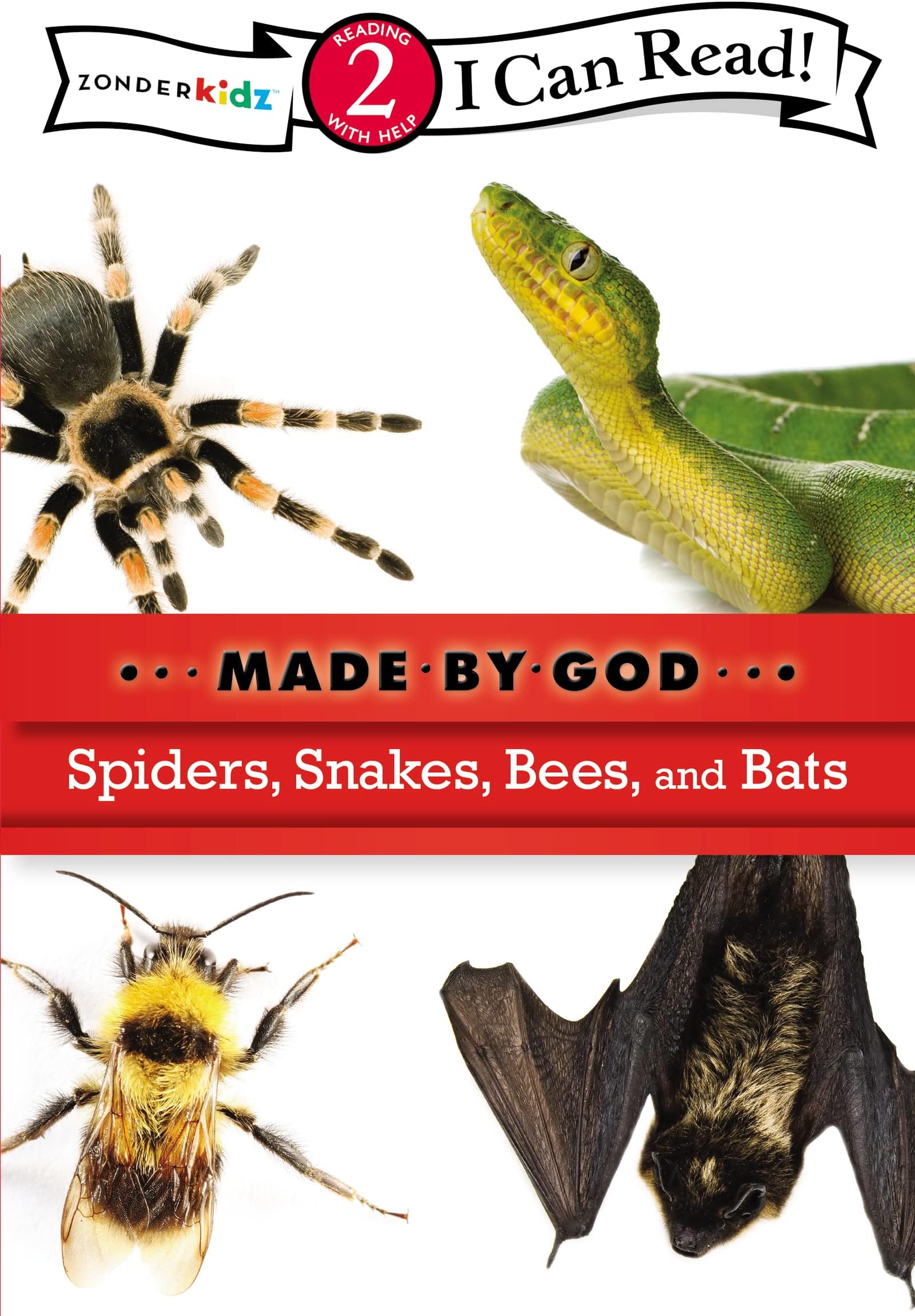 Spiders, Snakes, Bees, and Bats: Level 2 (I Can Read! / Made By God)