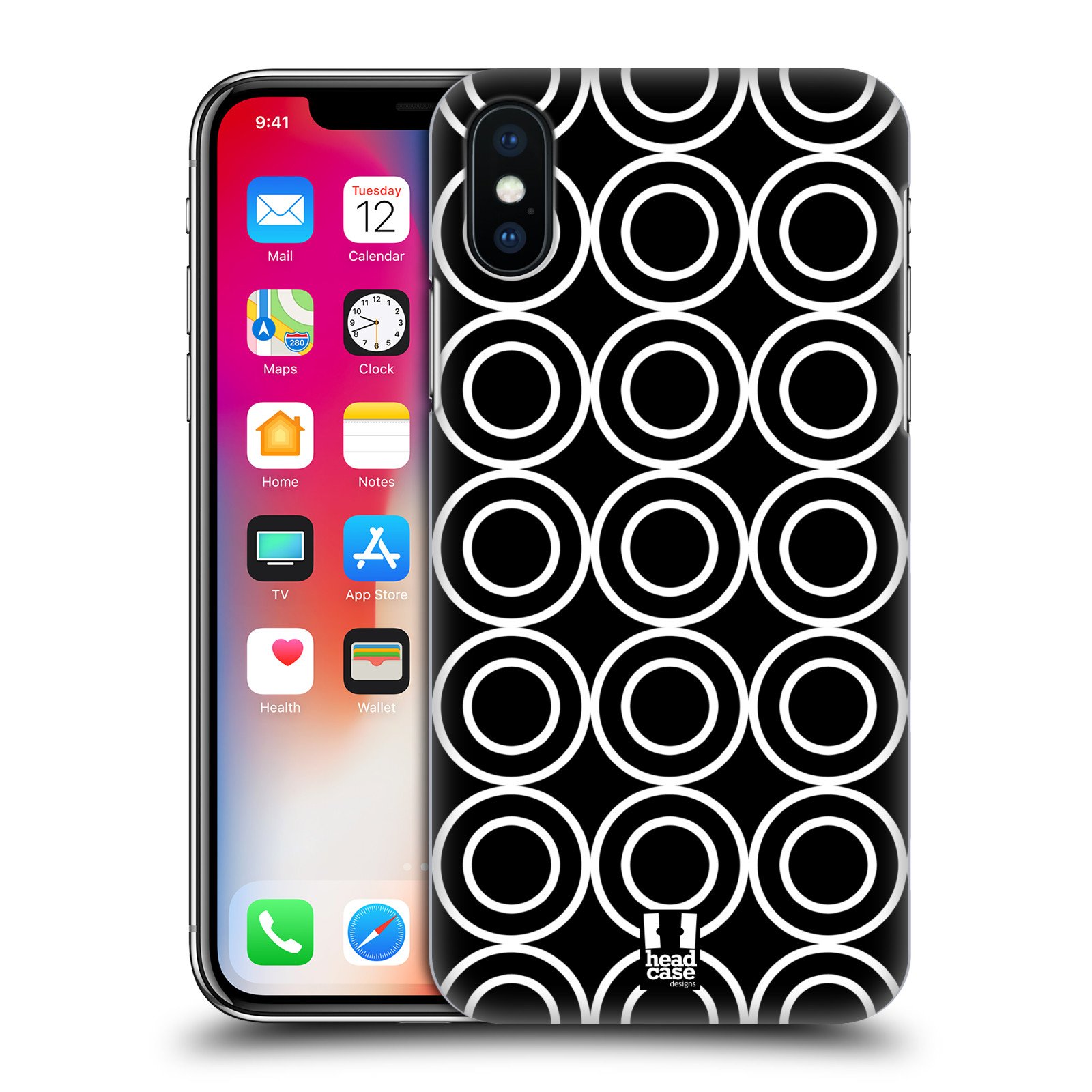 Coque rigide Apple iPhone X/XS au design géométrique et finitions soignées