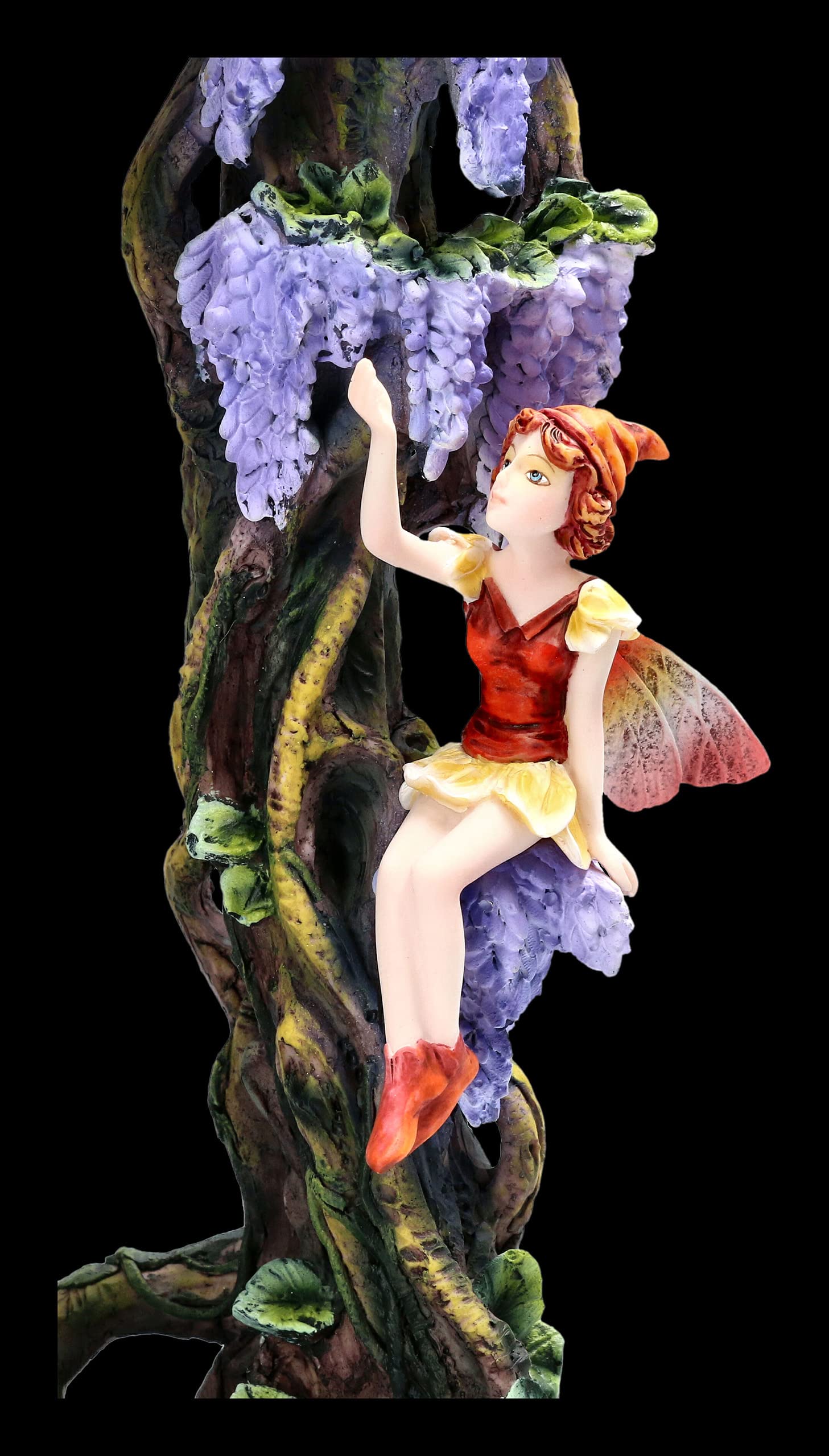 Elfen Figuren mit Drache Spielen im Paradies | Fee Fantasy Display Deko