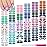 Maitys 336 Pieces 24 Sheets Full Wrap Nail Polish Strips Stickers Self Adhesive Gel Nail Strips Art Decals with File for Women DIY Decorations(Vintage Style)