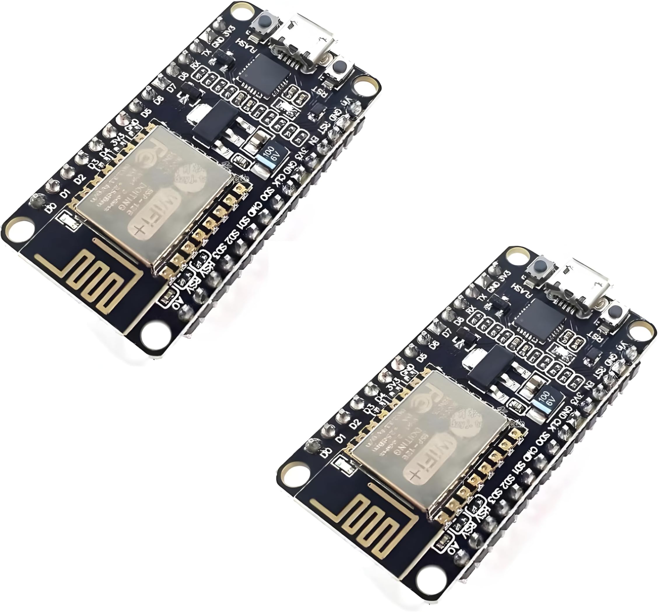 Amazon.com: PAMEENCOS 2 pcs NodeMCU V3 ESP8266 Serial Module CP2102 ESP ...