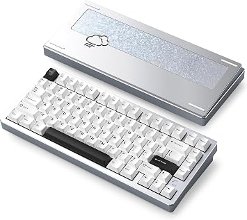 WOBKEY Rainy 75 KeyboardTyping Sound Like Raindrops Mechanical Keyboard 3-Way Connection OS Compatibility Hot-Swap and VIA Support Customizability Gasket Design Aluminum Material RGB Backlight Pro