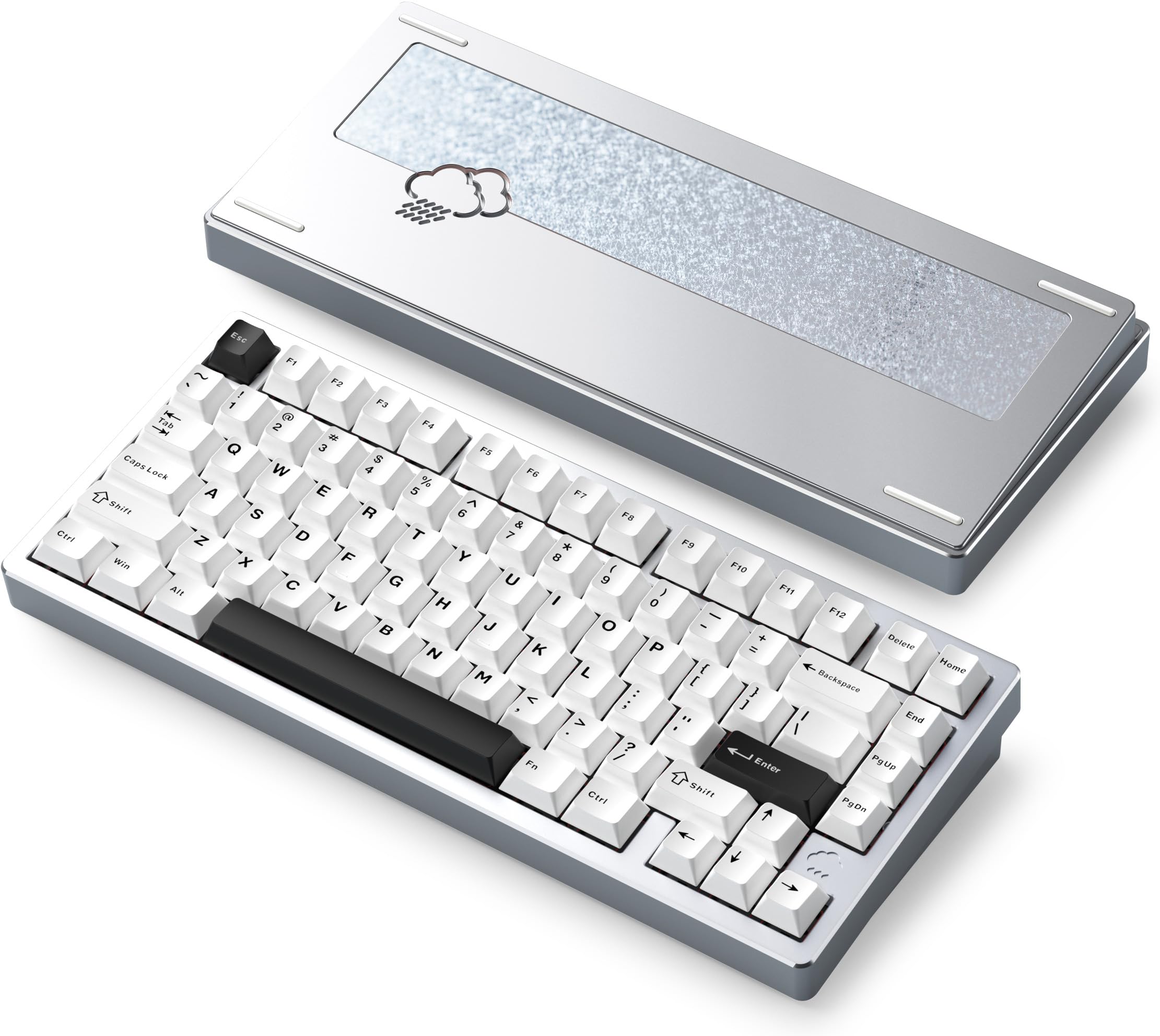 [Wobkey Rainy 75 Keyboard] Mechanical Keyboard with Rainy Sound Sound 3-Way Connection, OS Compatible, Hot Swap and VIA Compatible, Customizable, Gasket Design, Aluminum Material, RGB Backlight (Pro-picture-18