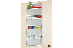 MUSTQ 4 Pocket Hanging Closet Organizer